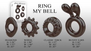 Zero Tolerance Ring My Bell Cock Rings - Set of 4