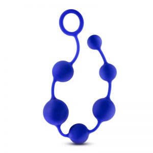 Performance 16" Silicone Anal Beads-Blue