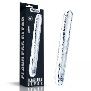 Flawless 12in Clear Double Dildo