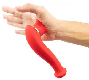 Maia DESTINY Flutter Suction Vibrating Wand-Red