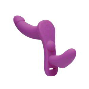 Strap-U Double Take 10X Purple Strap On Harness