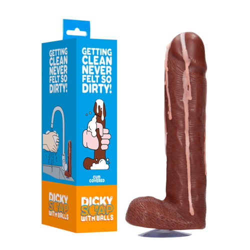S-LINE Dicky Soap With Balls-Cum Covered-Brown