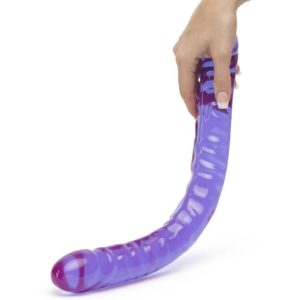 Crystal Jellies 18'' Double Dong - Purple 
