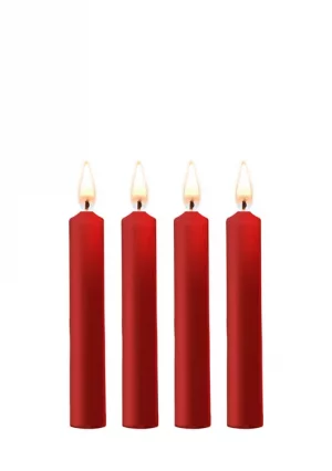 OUCH! Teasing Wax Candles-Red 4-Pack