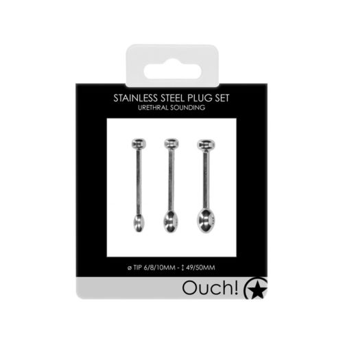 OUCH! Urethral Sounding-Metal Plug Set