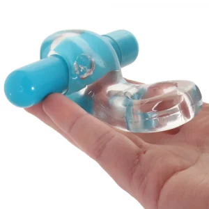 Play With Me Delight Vibrating C-Ring-Blue