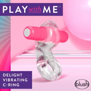 Play With Me Delight Vibrating C-Ring-Pink
