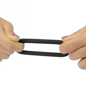 Power Plus Soft Silicone Snug Ring-Black 3 Pack