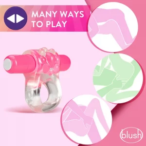 Play With Me Teaser Vibrating C-Ring-Pink