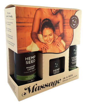 EB Hemp Seed Massage In A Box Gift Set-Guavalava
