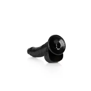 REALROCK Curved Dildo+Balls 20.5 cm-Black