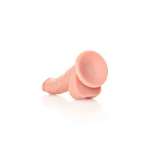REALROCK Curved Dildo+Balls 18 cm-Flesh