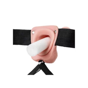 REALROCK Hollow Strap-on with Balls-18 cm Flesh