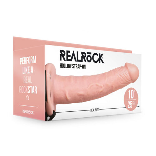 REALROCK Hollow Strap-on - 24.5 cm Flesh