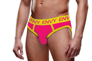 ENVY Solid Jock - Pink/Yellow - LXL