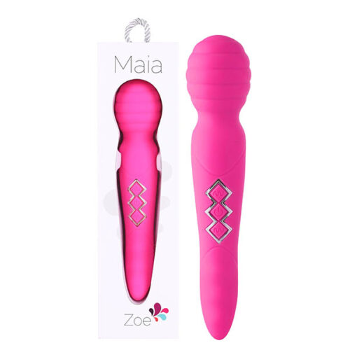 Maia ZOE Dual Vibrating Wand-Pink