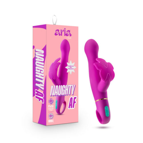 Aria Naughty AF Rumble Tech Rabbit Vibe-Plum