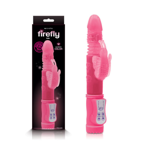 Firefly Lola Glow in the Dark Rabbit Vibe-Pink
