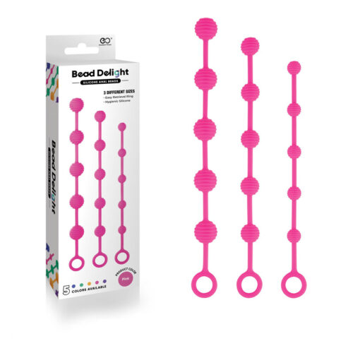 Bead Delight Silicone Anal Beads-Pink