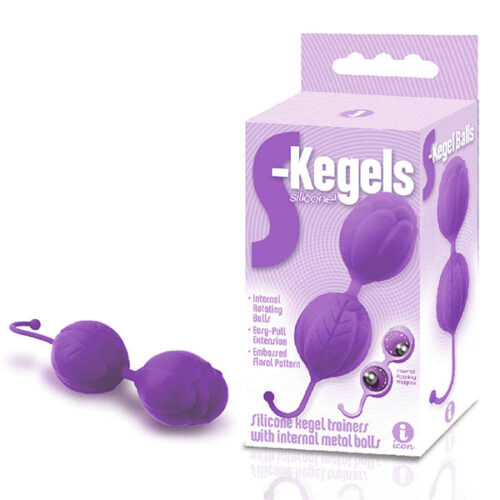 The 9's S-Kegels Silicone Kegel Balls-Purple