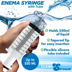 CleanStream 550ml Enema Syringe with Tube