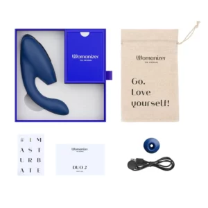 Womanizer Duo 2 Clitoral & G-Spot Stimulator Blueberry