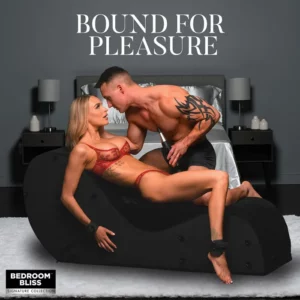 Bedroom Bliss Bondage Love Couch-Black