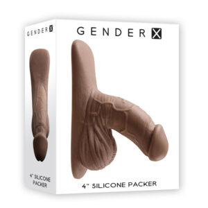 Gender X 4in Silicone Packer-Dark