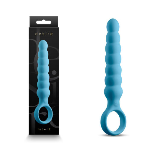 Desire-Lucent-Blue-Vibrating Anal Beads