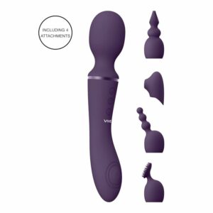 Vive NAMI Pulse-Wave Double-Ended Wand-Purple