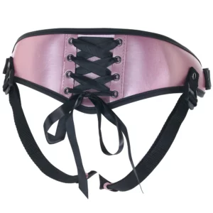 OUCH! Metallic Strap On Harness-Rose