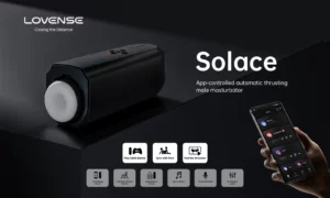 Lovense Solace App-controlled thrusting masturbator