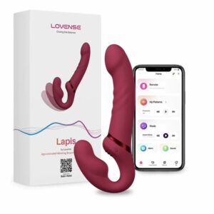 Lovense Lapis App Controlled Vibrating Strapless Strap-On