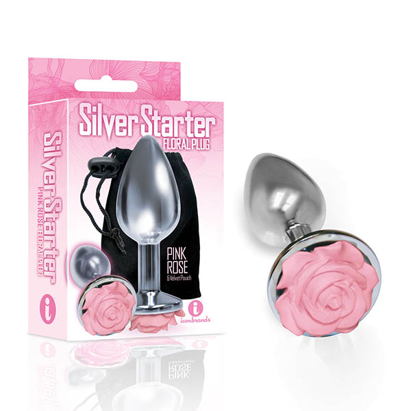 The S The Silver Starter Rosebud Butt Plug Save Naughty But Nice