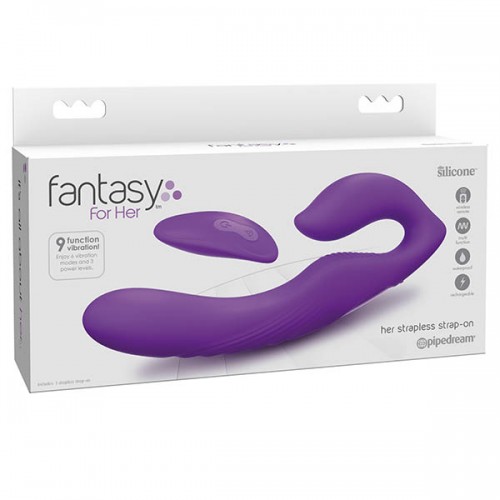 Fantasy For Her Ultimate Strapless Strap-On with Remote Purple